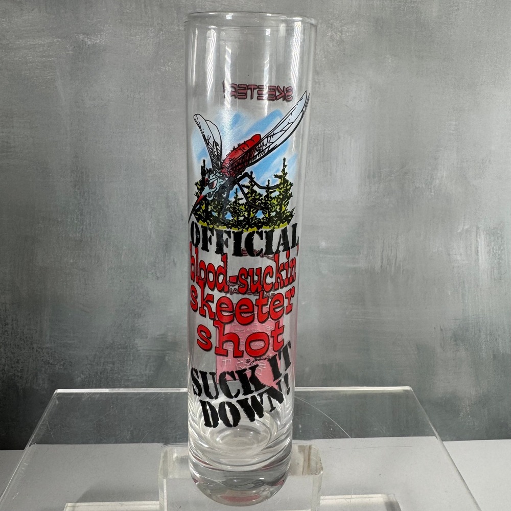 Skeeter Shot Glass Men OS Clear Tall Novelty Bloodsucker Gag Gift